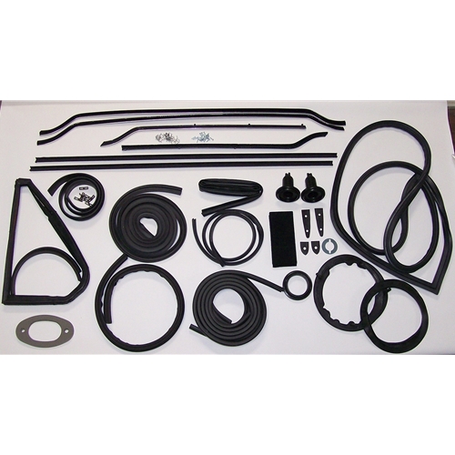 Late (With Vent Windows & Trunk Lid) Convertible With Early Front Windshield Gasket Kit