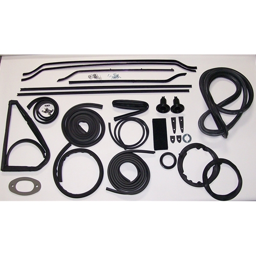Late (With Vent Windows & Trunk Lid) Convertible With Late Front Windshield Gasket Kit